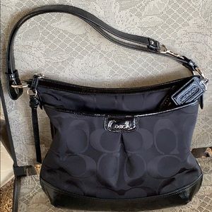 Never Used Coach Patent Leather Trim Handbag